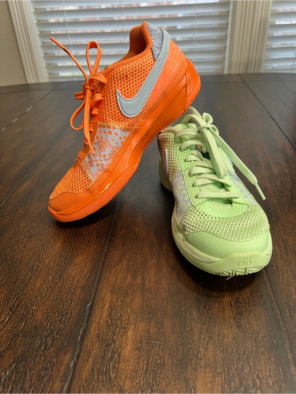 2024 Nike Ja 1 GS 'Mismatched' DX2204-800 Orange Mint Green Youth Size 6Y